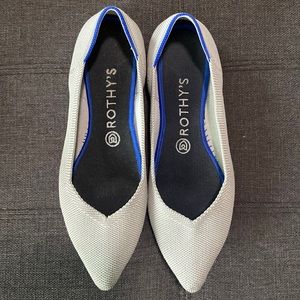 Rothy’s The Point Flat Gray